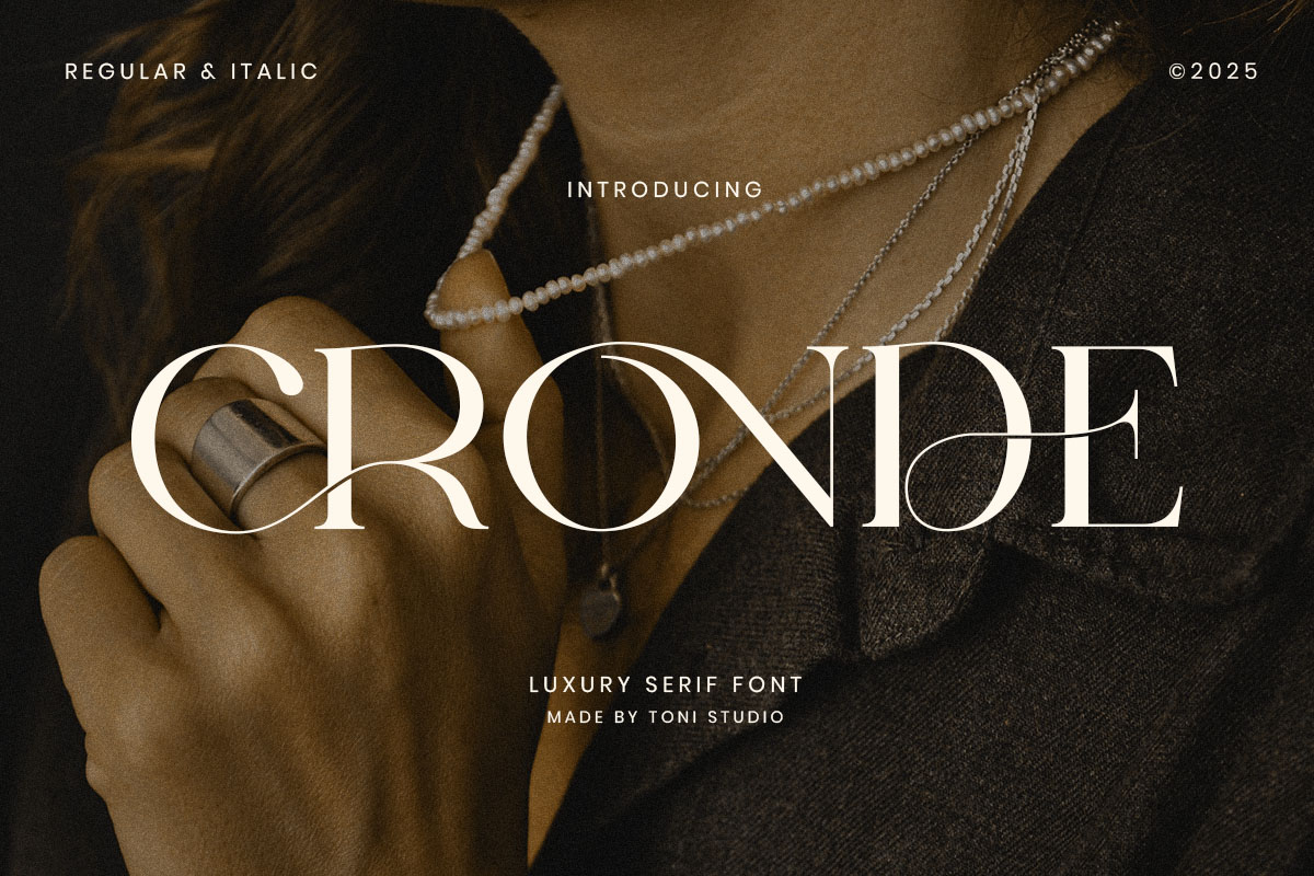 CRONDE || Elegant Luxury Serif