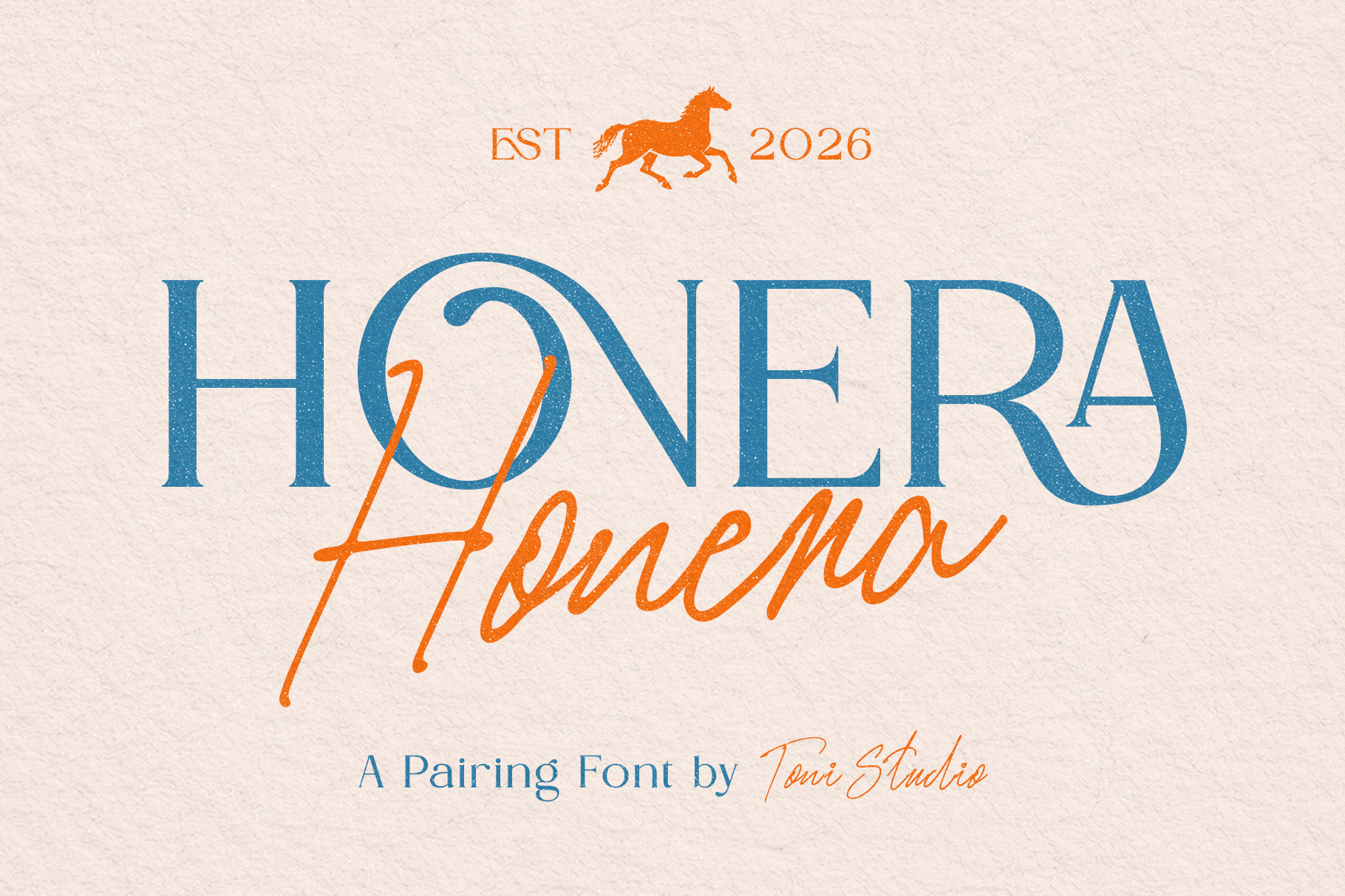 Honera || modern font duo